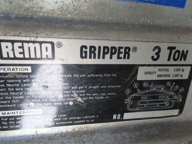 Винч Rema Gripper 3 Ton Tirfor: снимка 7