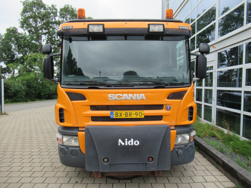 Мултилифт с кука камион, Камион с кран Scania P 320 B 6x2*4 + HMF 835 + HYVA Haakarm: снимка 6