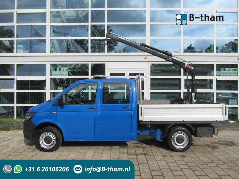 Volkswagen Transporter 2.0 TDI 75KW L2 DOKA + HIAB Dubbelcabine Comfort - Бордови бус, Бус с двойна кабина: снимка 1 Volkswagen Transporter 2.0 TDI 75KW L2 DOKA + HIAB Dubbelcabine Comfort - Бордови бус, Бус с двойна кабина: снимка 1