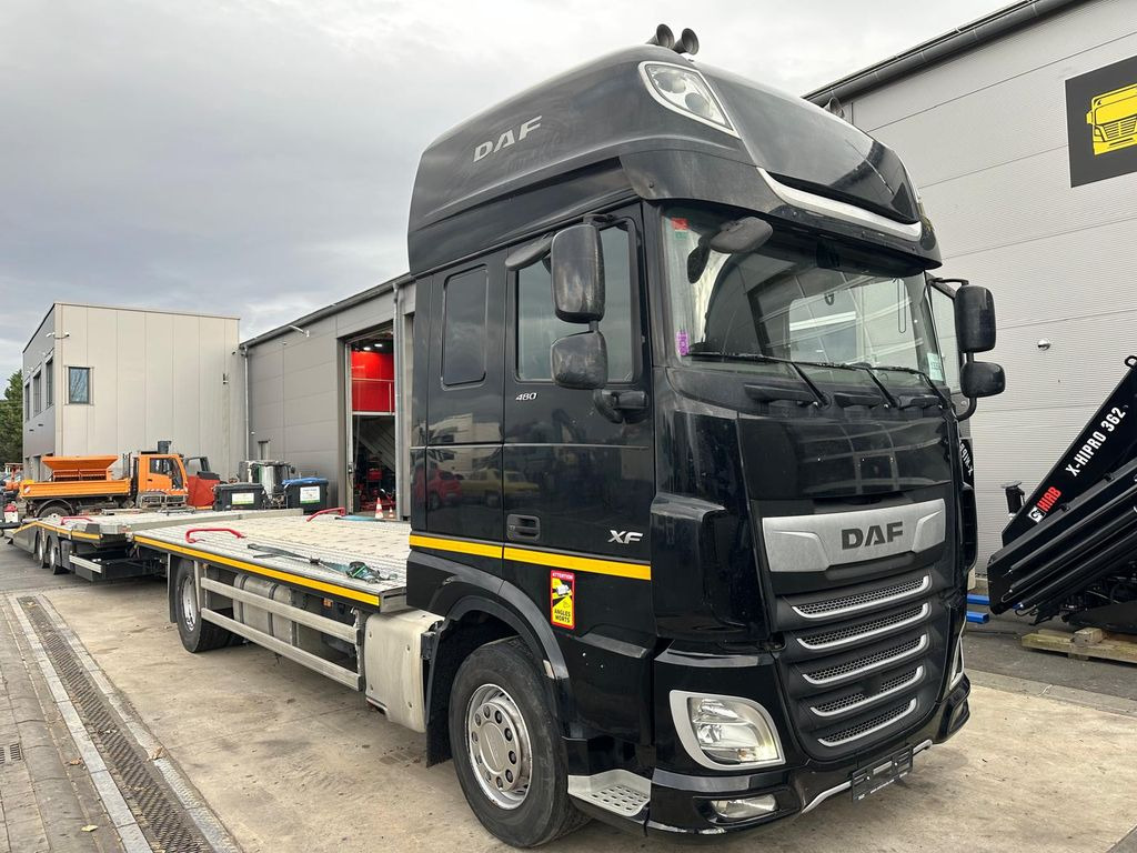 DAF 480FA*Flachzug*Aufstellbühne*VDI2700*Top! - Автовоз камион: снимка 2 DAF 480FA*Flachzug*Aufstellbühne*VDI2700*Top! - Автовоз камион: снимка 2
