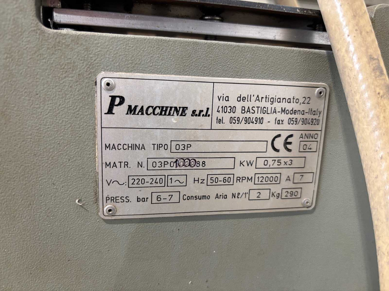 Three-spindle copy milling cutter P macchine s.r.l 03P - Фреза за метал: снимка 4 Three-spindle copy milling cutter P macchine s.r.l 03P - Фреза за метал: снимка 4