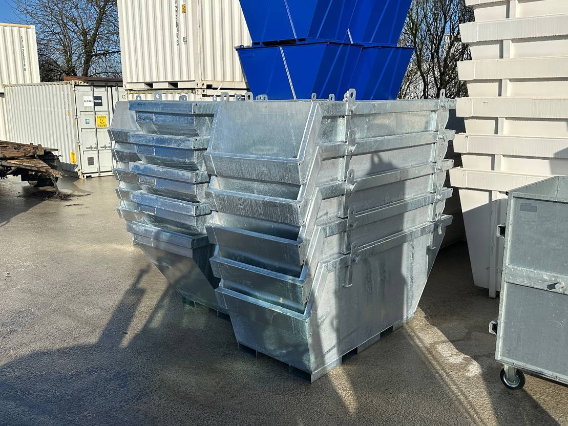 Нови Контейнер за строителни отпадъци Sidalco 2 m3 gegalvaniseerd: снимка 7