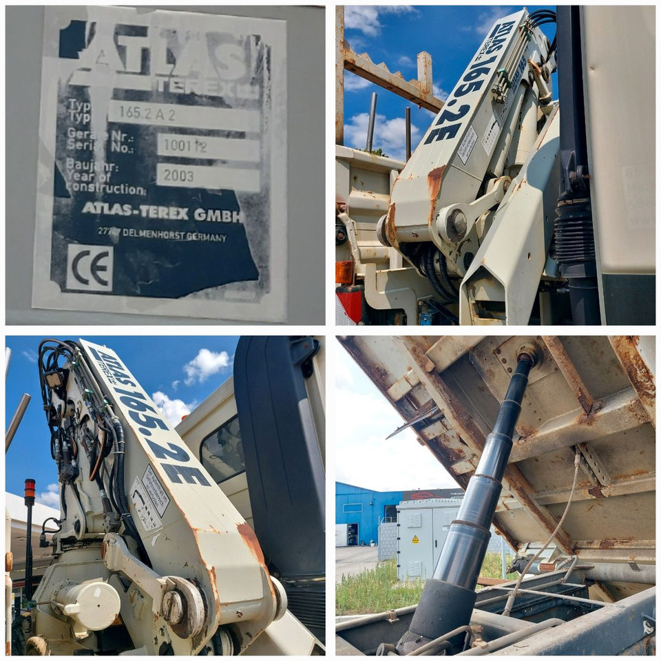 Самосвал камион, Камион с кран Mercedes-Benz ACTROS 1831 4X4 KRAN MEILER ALLRAD ATLAS 165.2E: снимка 20