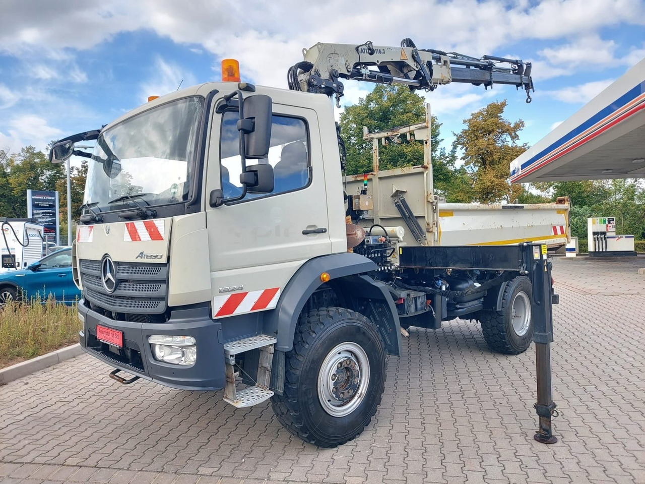 Mercedes-Benz Atego / 1324 MEILER 4X4 KRAN ATLAS 116.3 - Самосвал камион, Камион с кран: снимка 3 Mercedes-Benz Atego / 1324 MEILER 4X4 KRAN ATLAS 116.3 - Самосвал камион, Камион с кран: снимка 3