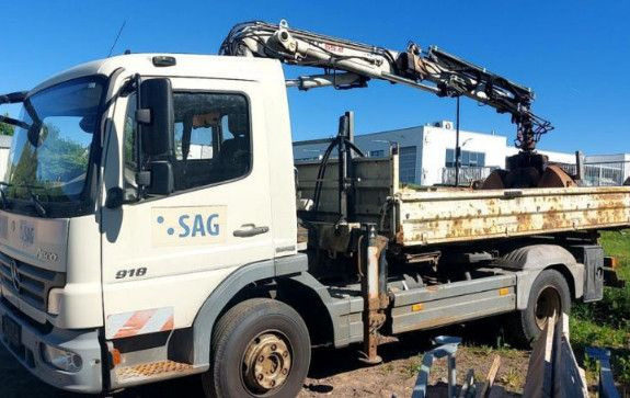 Mercedes-Benz Atego 2 4-Zyl. 4x2 918 4x2 KRAN TEREX 65.2 - Самосвал камион, Камион с кран: снимка 3 Mercedes-Benz Atego 2 4-Zyl. 4x2 918 4x2 KRAN TEREX 65.2 - Самосвал камион, Камион с кран: снимка 3