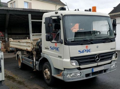 Mercedes-Benz Atego 2 4-Zyl. 4x2 918 4x2 MEILER HIAB066 FERNB - Самосвал камион, Камион с кран: снимка 2 Mercedes-Benz Atego 2 4-Zyl. 4x2 918 4x2 MEILER HIAB066 FERNB - Самосвал камион, Камион с кран: снимка 2