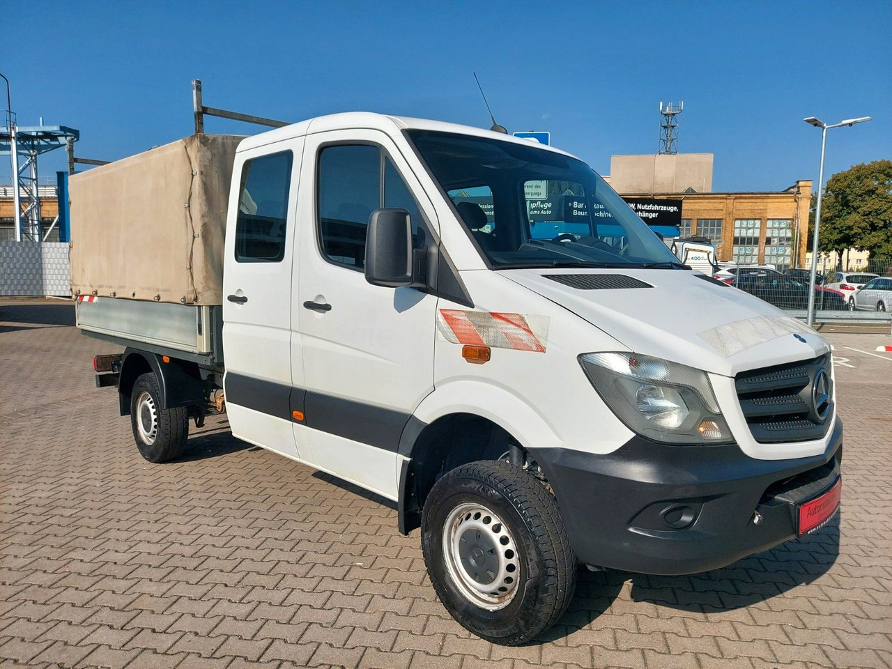 Mercedes-Benz Sprinter II Pritsche DoKa 316 4X4 6Sitze Klima - Брезентов бус, Бус с двойна кабина: снимка 1 Mercedes-Benz Sprinter II Pritsche DoKa 316 4X4 6Sitze Klima - Брезентов бус, Бус с двойна кабина: снимка 1