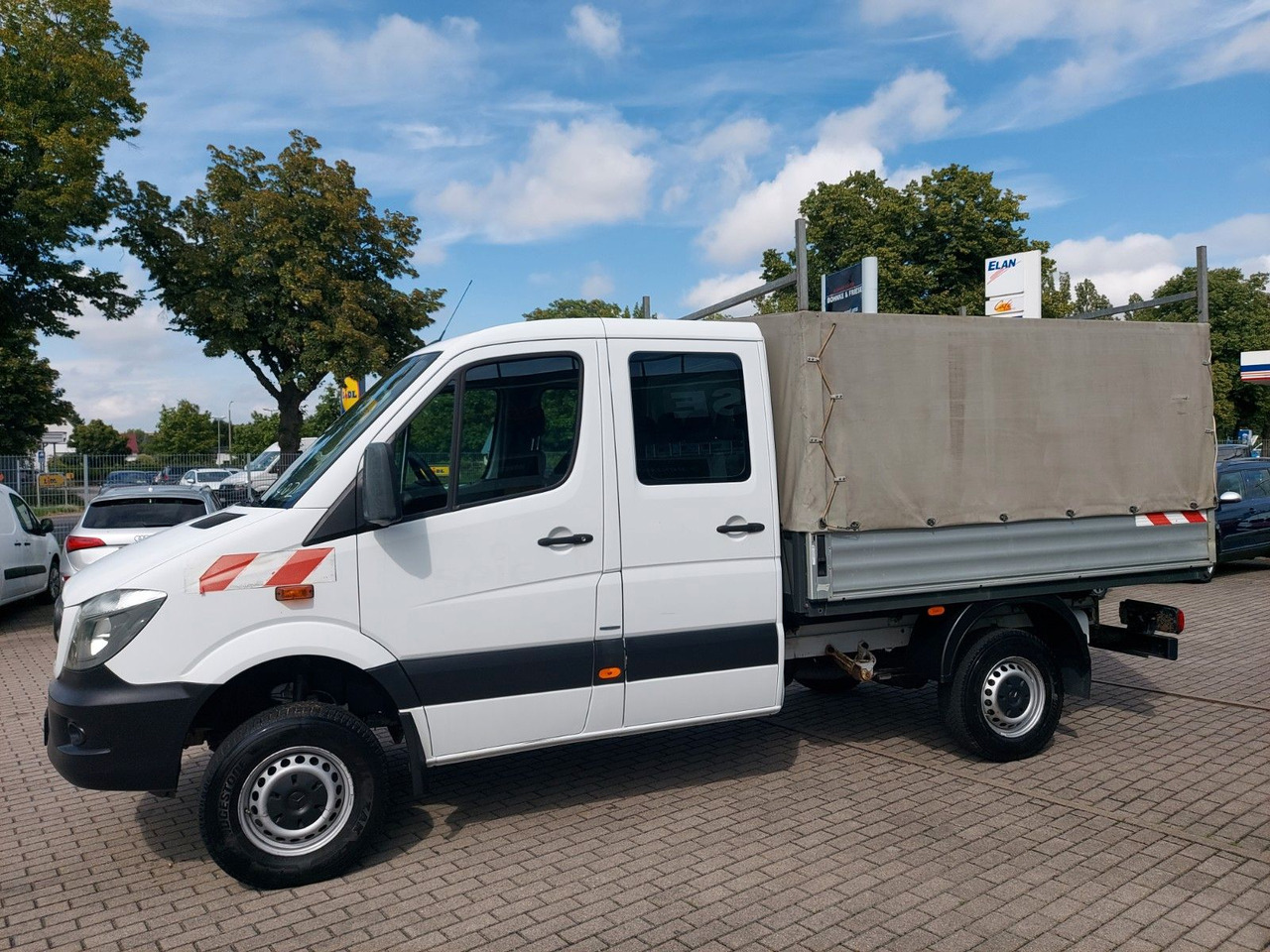 Брезентов бус, Бус с двойна кабина Mercedes-Benz Sprinter II Pritsche DoKa 316 4X4 Klima Standhei: снимка 8