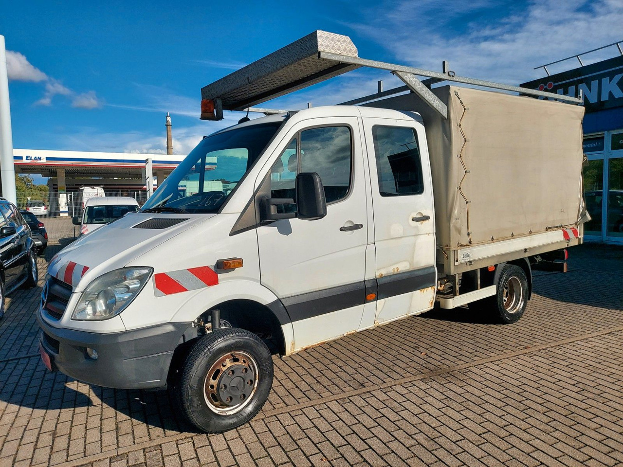 Mercedes-Benz Sprinter II Pritsche DoKa 516 4X4 Plane 6 Sitze - Брезентов бус, Бус с двойна кабина: снимка 3 Mercedes-Benz Sprinter II Pritsche DoKa 516 4X4 Plane 6 Sitze - Брезентов бус, Бус с двойна кабина: снимка 3