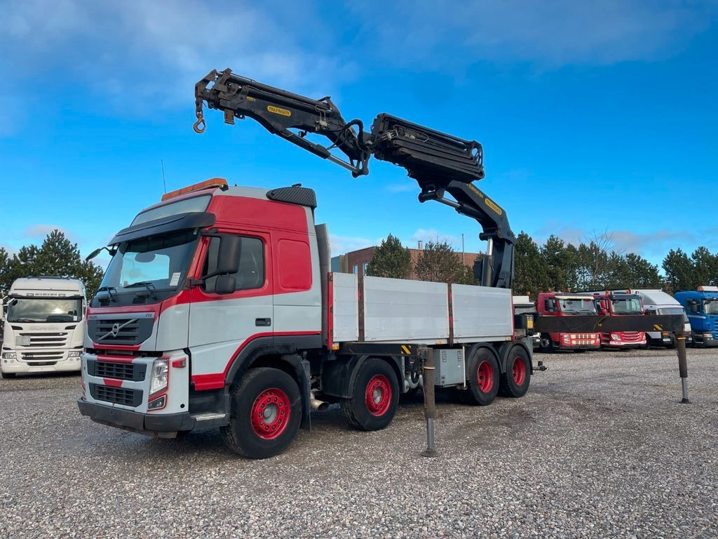 Volvo FM 420 8x4 / Crane Palfinger PK53002 SH+ Fly jib - Бордови камион, Камион с кран: снимка 1 Volvo FM 420 8x4 / Crane Palfinger PK53002 SH+ Fly jib - Бордови камион, Камион с кран: снимка 1
