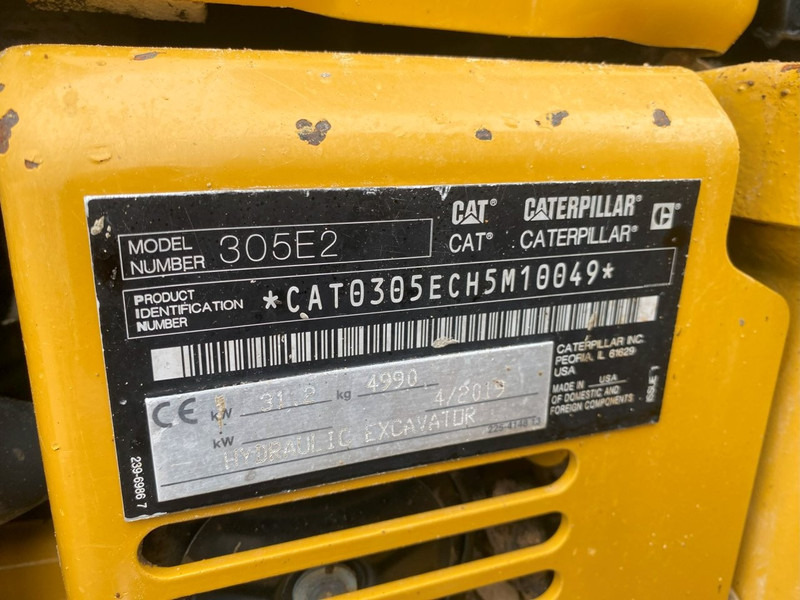Мини багер Caterpillar 305 E II AIRCO!: снимка 15