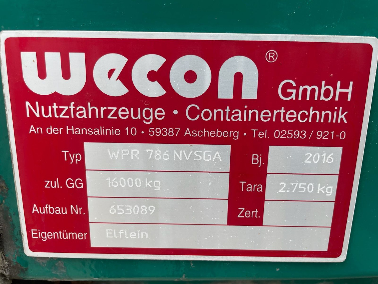 Лизинг на  Kotschenreuther TWB 218 Pritsche+Plane/2-Achs/WECON/7,3m/14800kg Kotschenreuther TWB 218 Pritsche+Plane/2-Achs/WECON/7,3m/14800kg: снимка 9