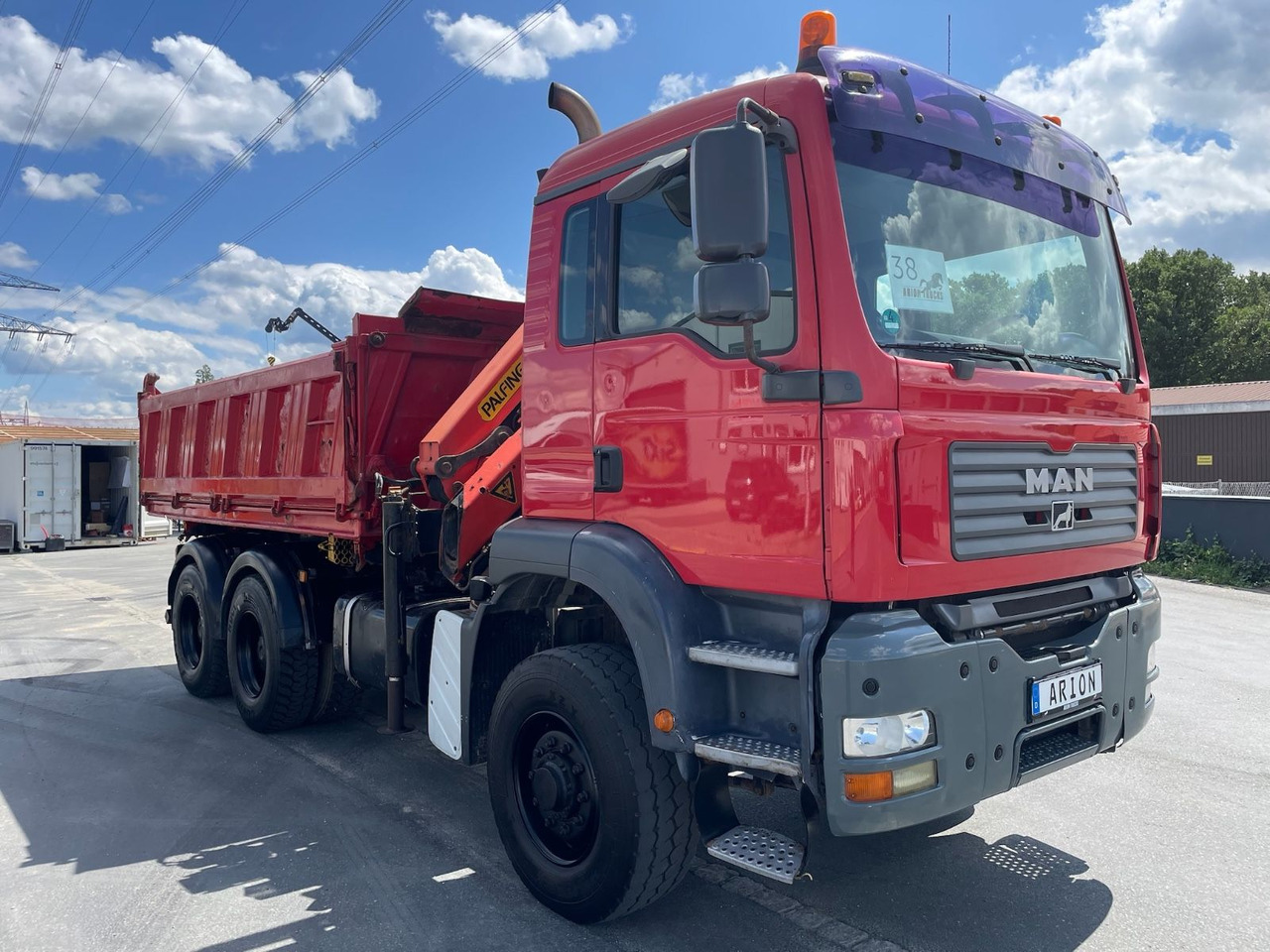 MAN TGA 26.360 6x6H Dreiseitenkipper/Kran/PALFINGER - Самосвал камион, Камион с кран: снимка 1 MAN TGA 26.360 6x6H Dreiseitenkipper/Kran/PALFINGER - Самосвал камион, Камион с кран: снимка 1