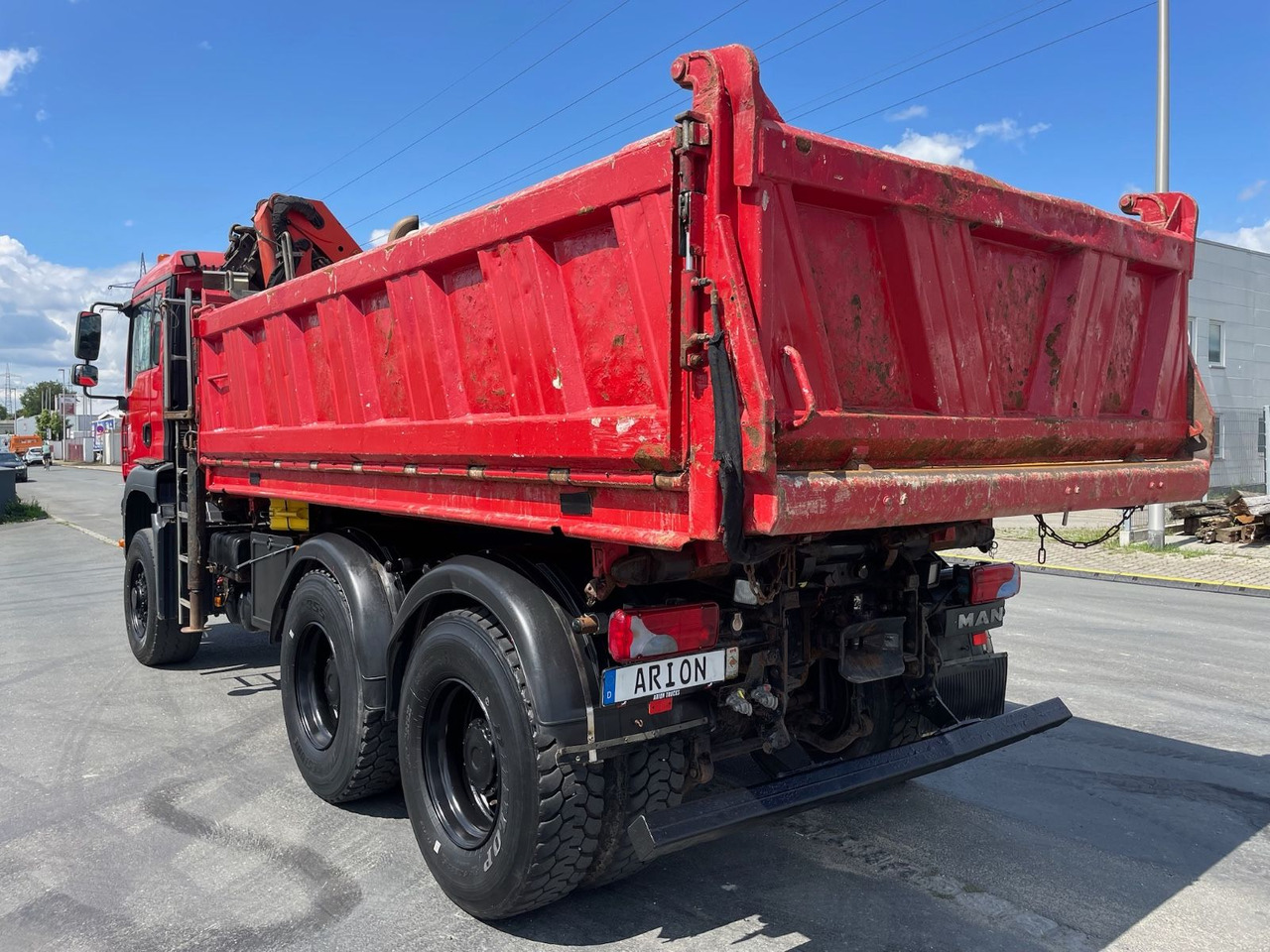 MAN TGA 26.360 6x6H Dreiseitenkipper/Kran/PALFINGER - Самосвал камион, Камион с кран: снимка 4 MAN TGA 26.360 6x6H Dreiseitenkipper/Kran/PALFINGER - Самосвал камион, Камион с кран: снимка 4