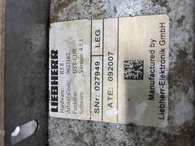 Liebherr BST-EHR - Блок за управление: снимка 2 Liebherr BST-EHR - Блок за управление: снимка 2