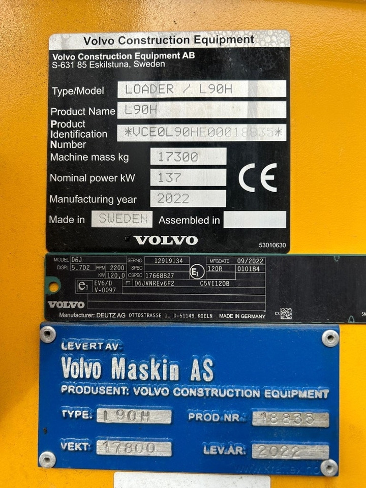 Колесен товарач Volvo L 90 H: снимка 6