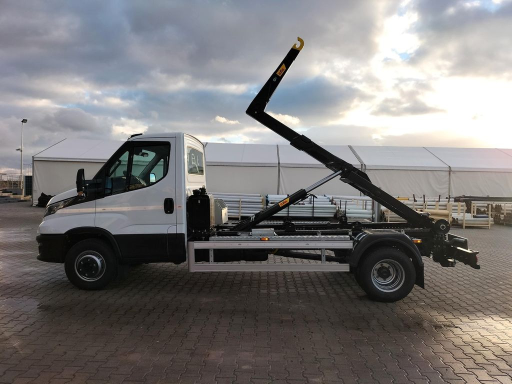 Нови Лекотоварен автомобил, Мултилифт с кука камион Iveco 70C18H Abrollkipper HYVA HKS-5: снимка 9