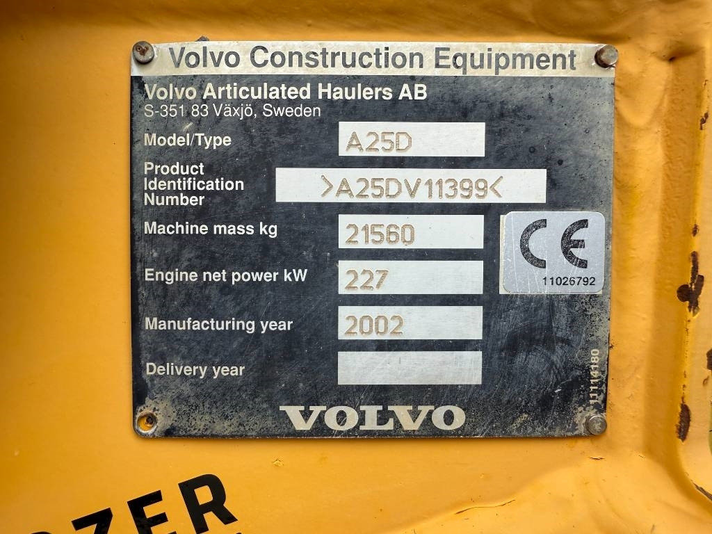 Лизинг на Volvo A25D  Volvo A25D: снимка 7