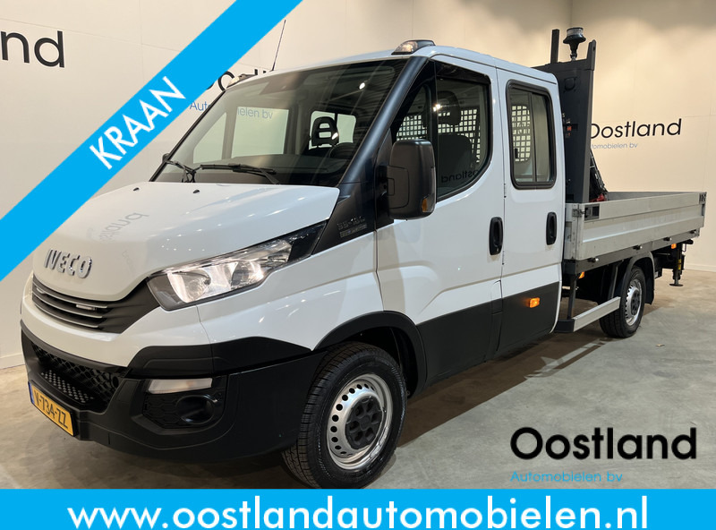 Iveco Daily 35S18D 3.0 375 Automaat Open Laadbak / Hiab Kraan / Euro 6 / Trekhaak 3500 KG / Airco / Camera / Navigatie / 3-Zits / 67.000 KM !! - Бордови бус: снимка 1 Iveco Daily 35S18D 3.0 375 Automaat Open Laadbak / Hiab Kraan / Euro 6 / Trekhaak 3500 KG / Airco / Camera / Navigatie / 3-Zits / 67.000 KM !! - Бордови бус: снимка 1