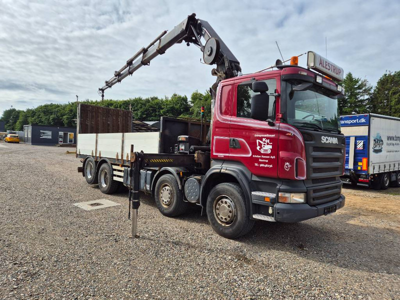 Scania R480 8x2/4 // Hiab 244 EP-5 // Hyd - ramp - Камион с кран: снимка 1 Scania R480 8x2/4 // Hiab 244 EP-5 // Hyd - ramp - Камион с кран: снимка 1