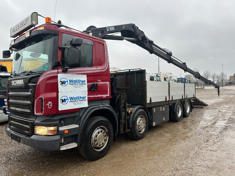 Scania R480 8x2 // Hiab Hi-Duo 244 // Hydraulic ramp - Камион с кран: снимка 1 Scania R480 8x2 // Hiab Hi-Duo 244 // Hydraulic ramp - Камион с кран: снимка 1