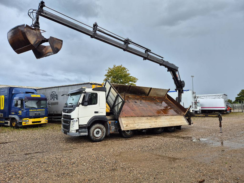 Volvo FM 460 8x4/4 //HIAB 211 EP-4 // 3 sidetip - Камион с кран: снимка 1 Volvo FM 460 8x4/4 //HIAB 211 EP-4 // 3 sidetip - Камион с кран: снимка 1