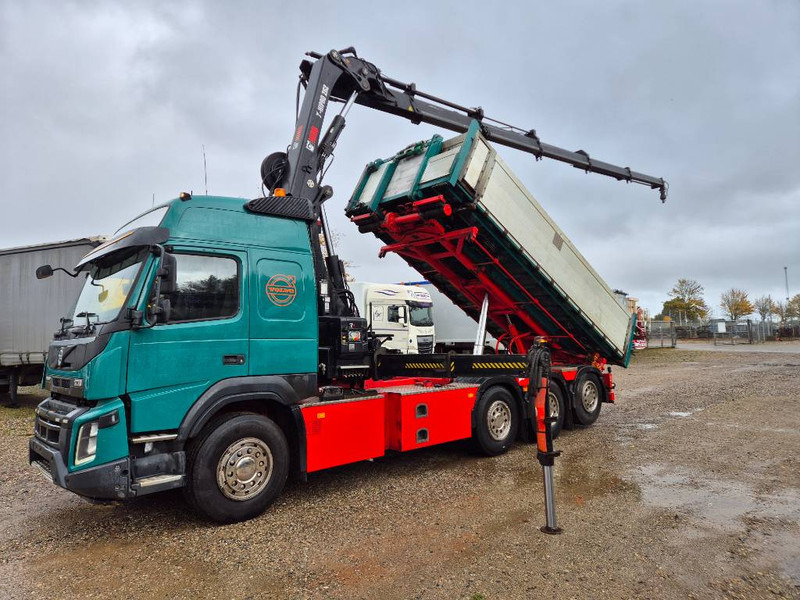 Volvo FMX 500 8x4 // HIAB X-HIPRO 262 EP-5 // 3-Tipper - Камион с кран: снимка 1 Volvo FMX 500 8x4 // HIAB X-HIPRO 262 EP-5 // 3-Tipper - Камион с кран: снимка 1
