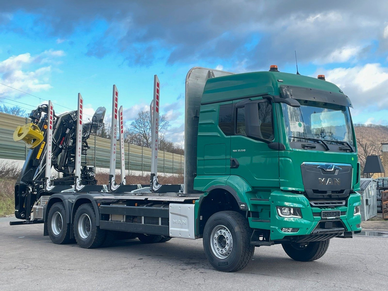 MAN TGS 33.510 6X4 BL Euro6e LogLift 165Z - Камион за дърва, Камион с кран: снимка 1 MAN TGS 33.510 6X4 BL Euro6e LogLift 165Z - Камион за дърва, Камион с кран: снимка 1