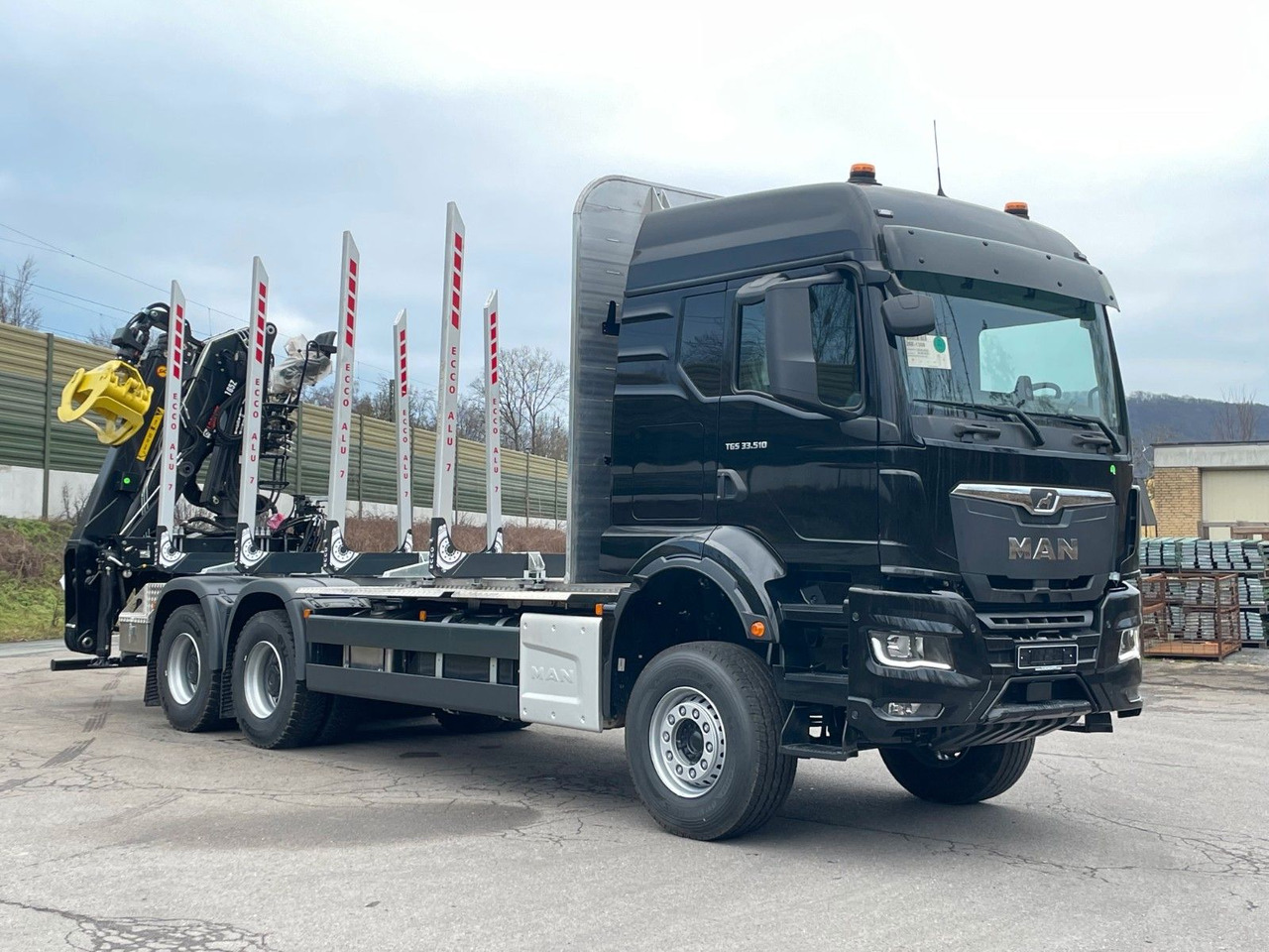 MAN TGS 33.510 6X4 BL Euro6e LogLift 165Z - Камион за дърва, Камион с кран: снимка 1 MAN TGS 33.510 6X4 BL Euro6e LogLift 165Z - Камион за дърва, Камион с кран: снимка 1