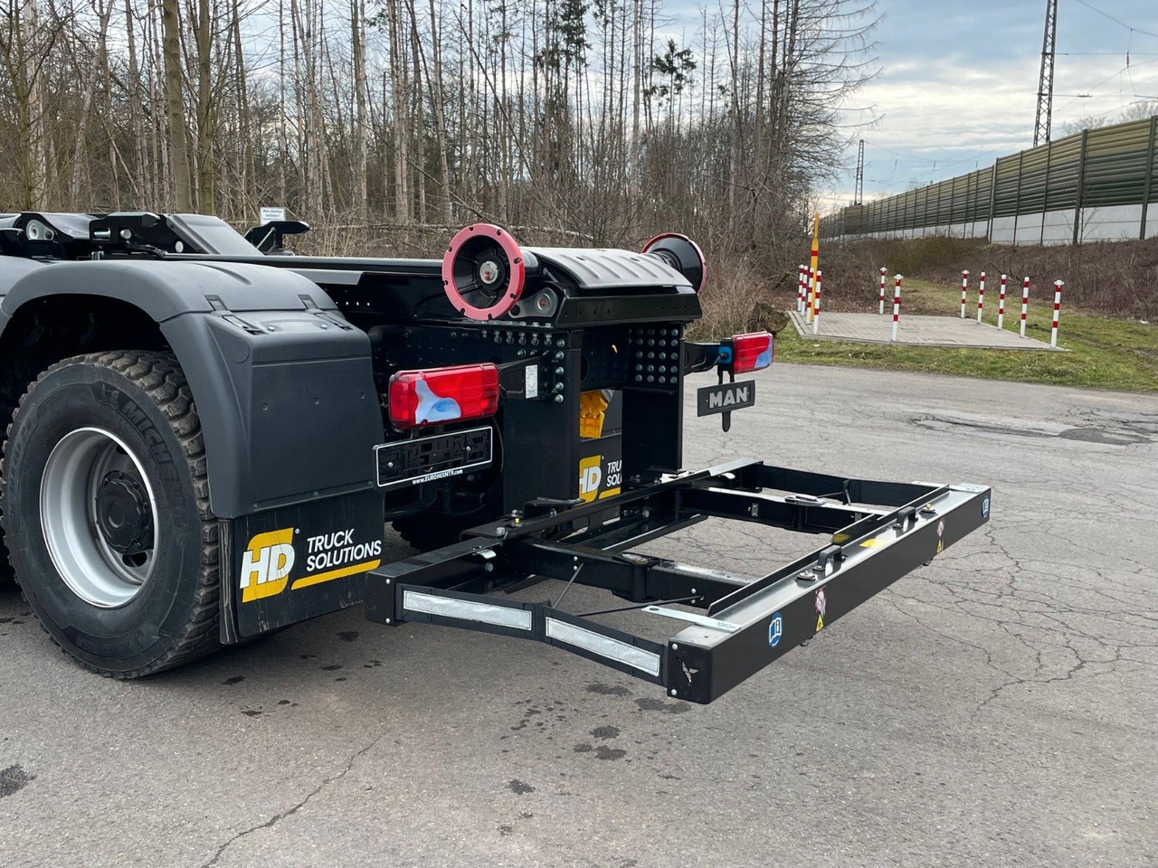 Мултилифт с кука камион, Камион с кран MAN TGS 35.480 8x4 Euro6e Hiab MultLift Abrollkipper: снимка 10