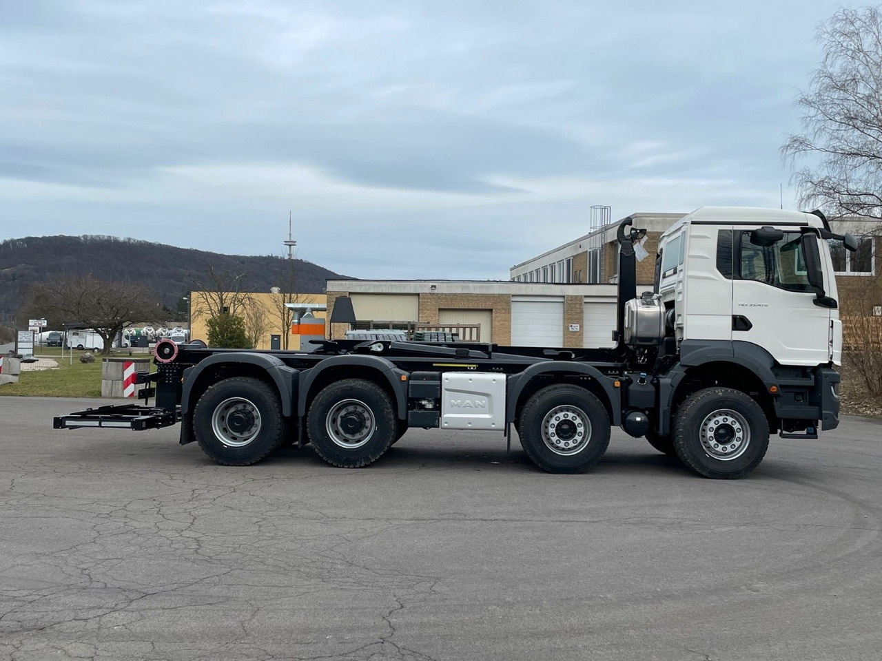 Мултилифт с кука камион, Камион с кран MAN TGS 35.480 8x4 Euro6e Hiab MultLift Abrollkipper: снимка 12