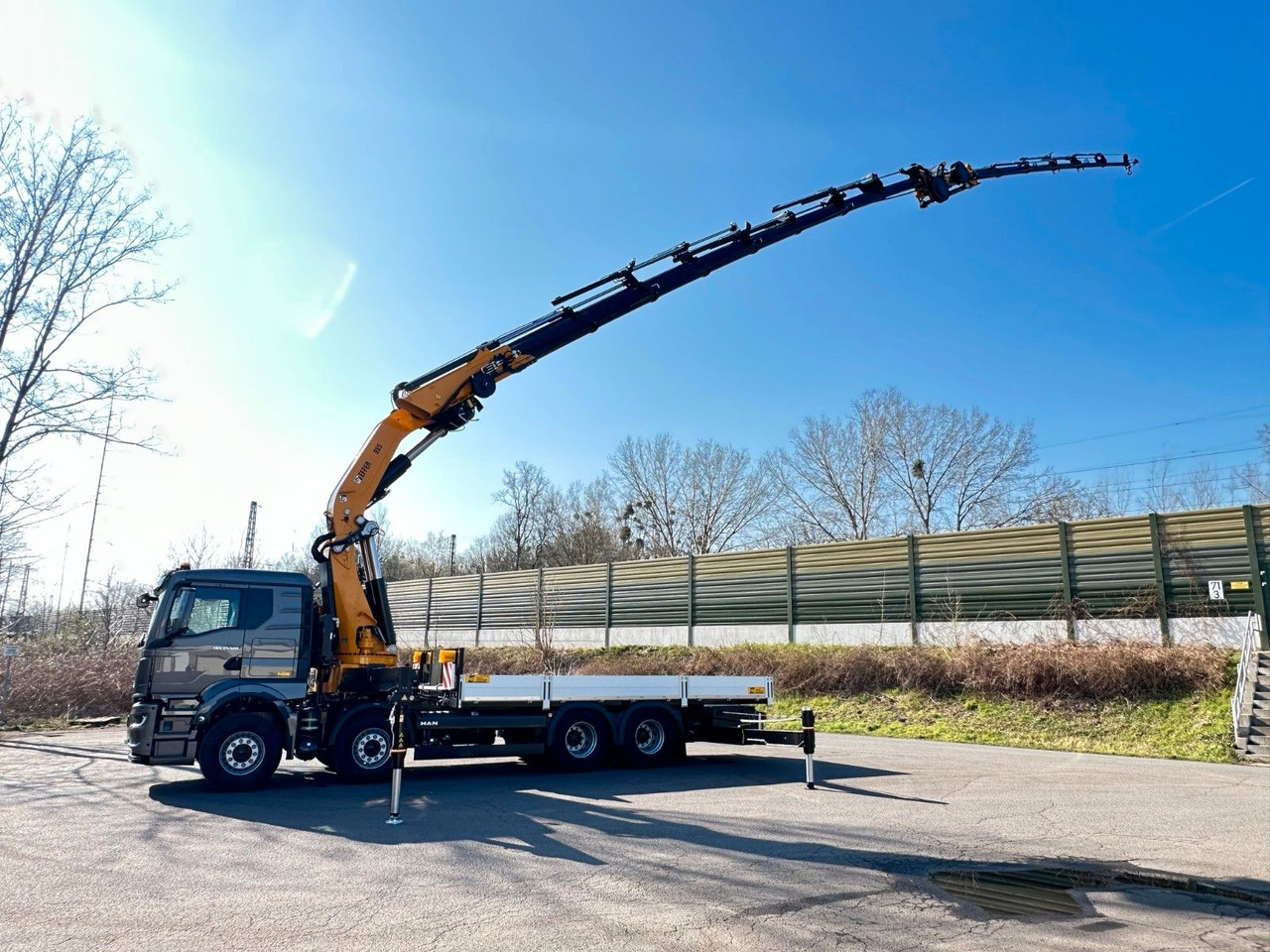 Бордови камион, Камион с кран MAN TGS 35.520 8X4 TG 3 EFFER 955-8s +Jib 6sAUTOKRAN: снимка 19
