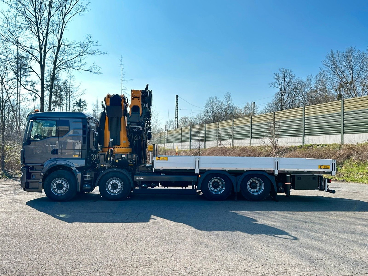 Бордови камион, Камион с кран MAN TGS 35.520 8X4 TG 3 EFFER 955-8s +Jib 6sAUTOKRAN: снимка 7