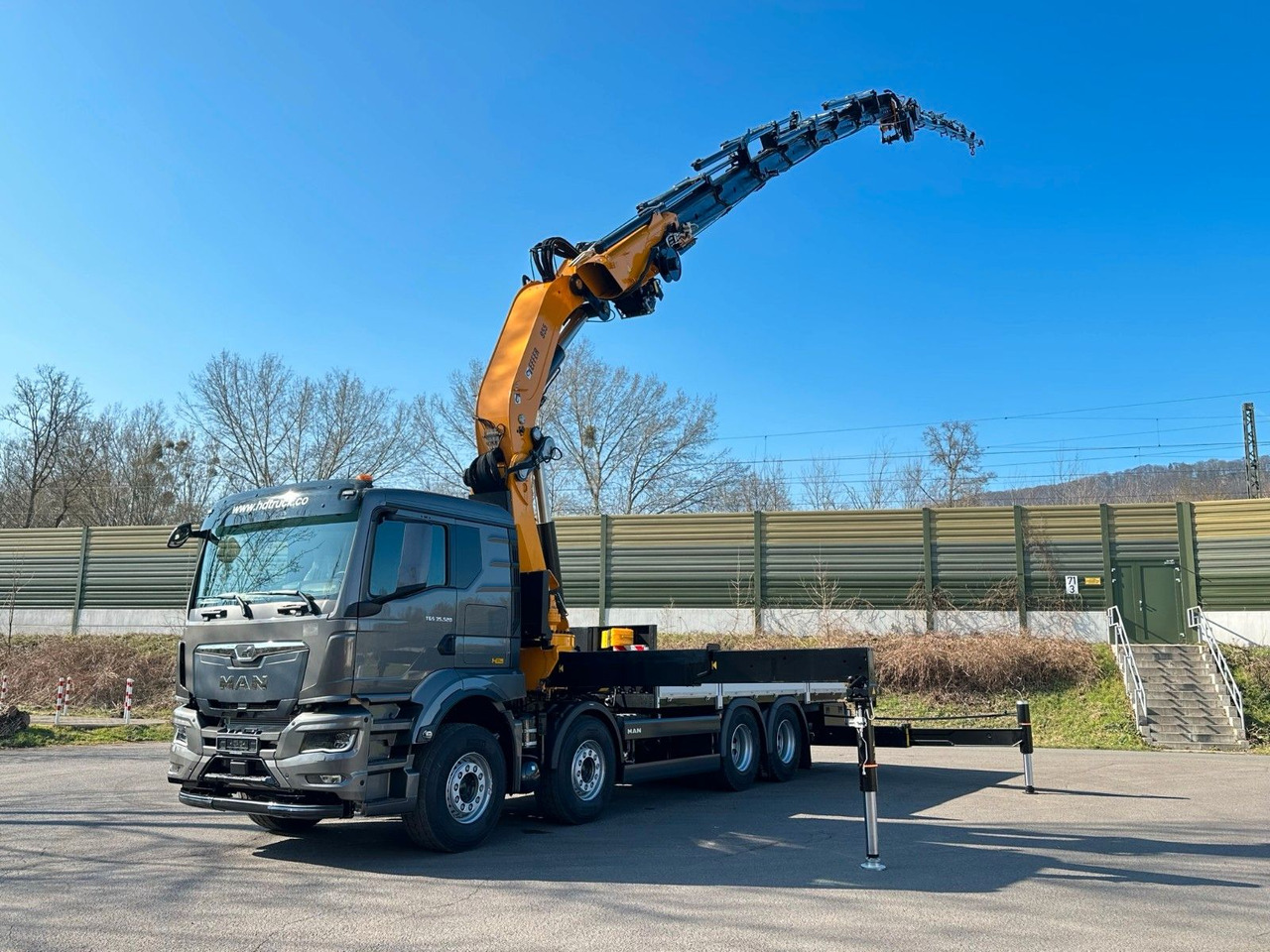 Бордови камион, Камион с кран MAN TGS 35.520 8X4 TG 3 EFFER 955-8s +Jib 6sAUTOKRAN: снимка 14