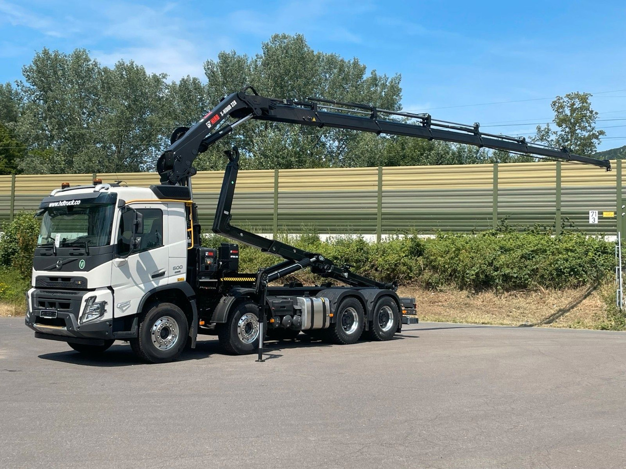 Volvo FMX 500 8x4 Abrollkipper + Kran Hiab 228-6 - Мултилифт с кука камион, Камион с кран: снимка 1 Volvo FMX 500 8x4 Abrollkipper + Kran Hiab 228-6 - Мултилифт с кука камион, Камион с кран: снимка 1