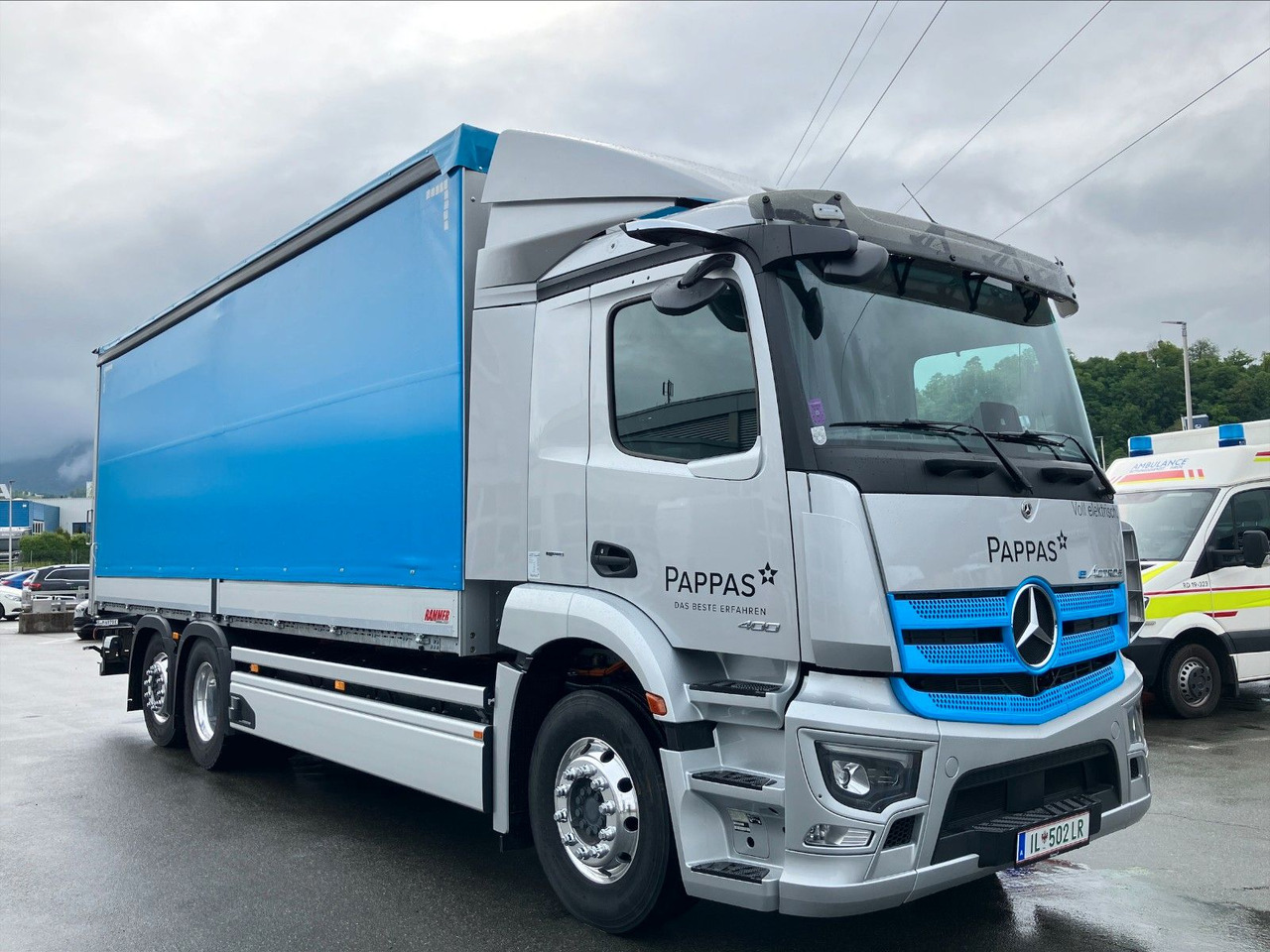 Mercedes-Benz eActros 400L 6x2 - Камион с брезент, Eлектрически камион: снимка 4 Mercedes-Benz eActros 400L 6x2 - Камион с брезент, Eлектрически камион: снимка 4
