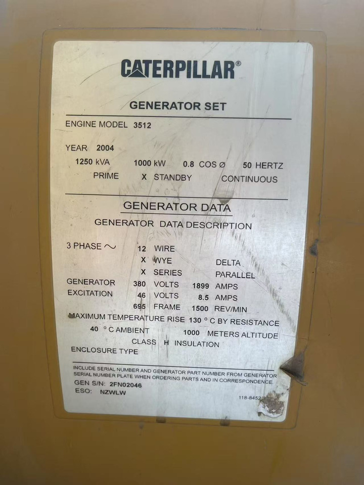 CATPILLAR 3512 - Инструмент/ Оборудване: снимка 4 CATPILLAR 3512 - Инструмент/ Оборудване: снимка 4