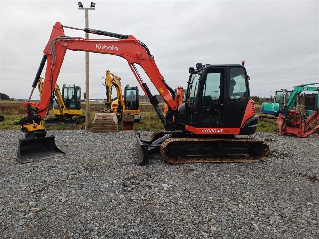 Kubota Kx080-4a Engcon pyörittäjällä - Мини багер: снимка 2 Kubota Kx080-4a Engcon pyörittäjällä - Мини багер: снимка 2