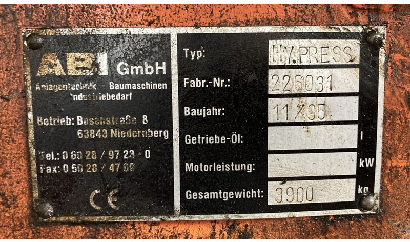 Abi RE 12/14300 Pile Driver & Drill Rig - Машина за набиване: снимка 5 Abi RE 12/14300 Pile Driver & Drill Rig - Машина за набиване: снимка 5