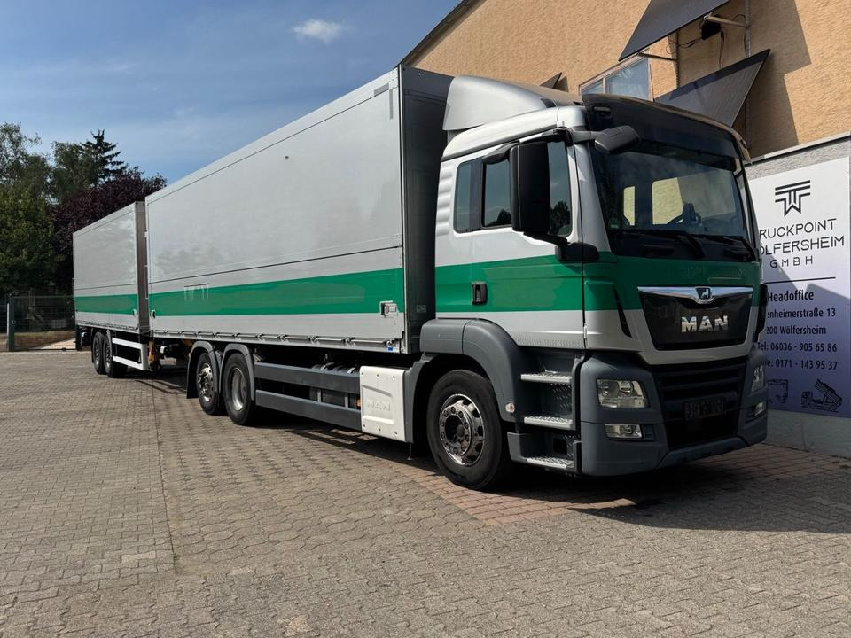 MAN TGS 26.460 2xAHK/2xLBW/Lenk-Lift/kpl.Zug - Камион фургон: снимка 1 MAN TGS 26.460 2xAHK/2xLBW/Lenk-Lift/kpl.Zug - Камион фургон: снимка 1