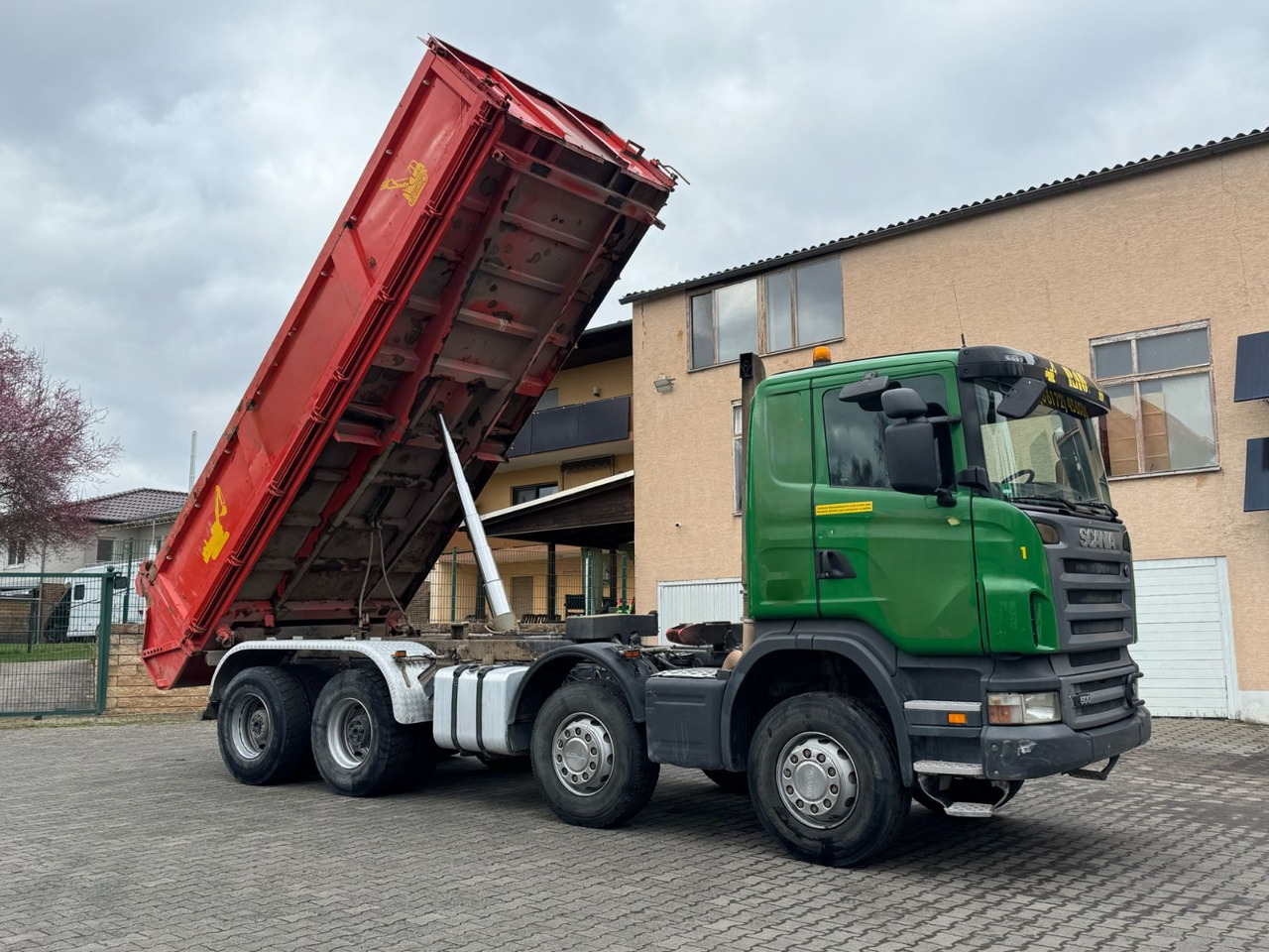 Scania R500/V8/BB/KLIMA/8x4/Dautel/Top-Zustand! - Самосвал камион: снимка 4 Scania R500/V8/BB/KLIMA/8x4/Dautel/Top-Zustand! - Самосвал камион: снимка 4