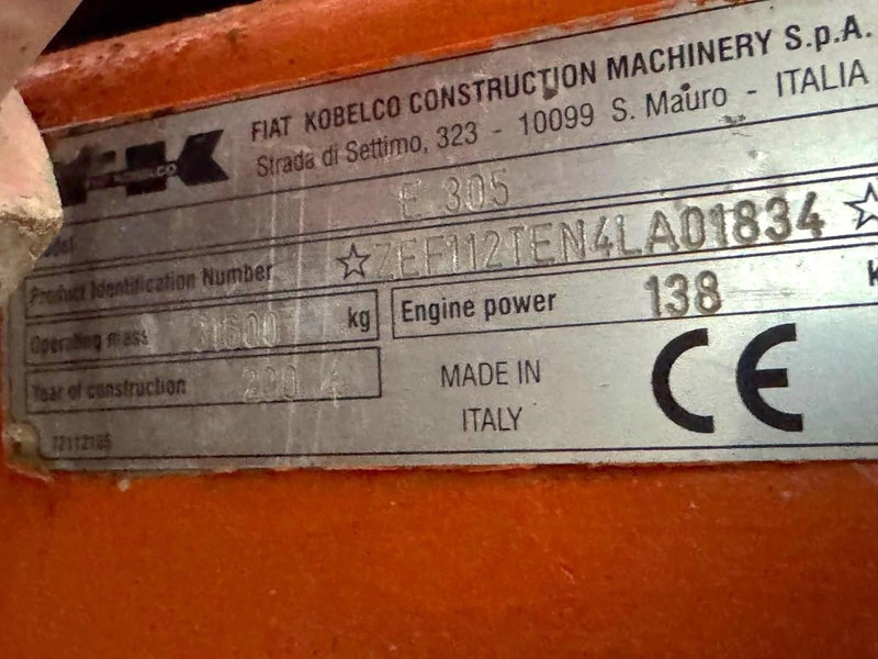 Багер Fiat KOBELCO E305: снимка 16