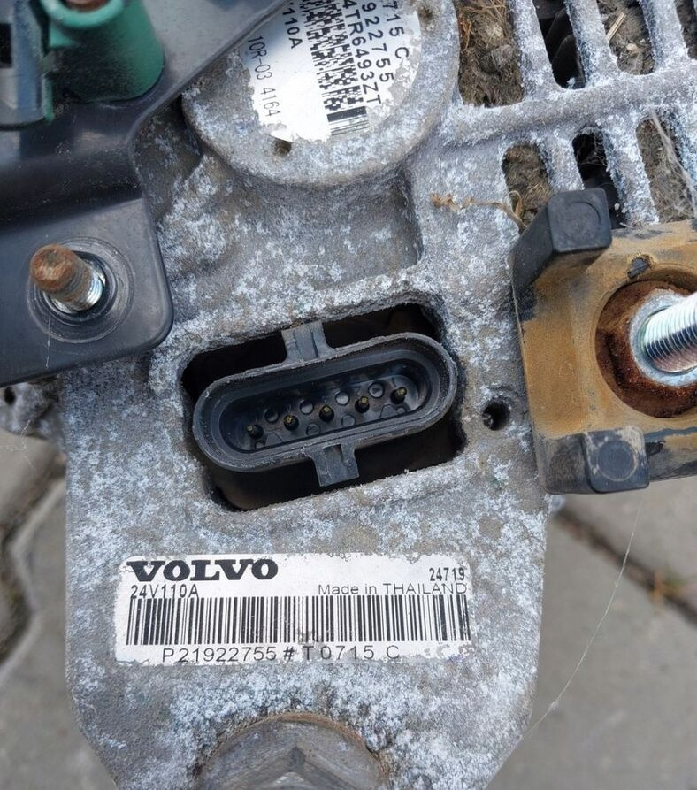 Mitsubishi ALTERNATOR VOLVO FL RENAULT GAMA D8K 110A EURO 6 21922755 - Алтернатор за Камион: снимка 3 Mitsubishi ALTERNATOR VOLVO FL RENAULT GAMA D8K 110A EURO 6 21922755 - Алтернатор за Камион: снимка 3