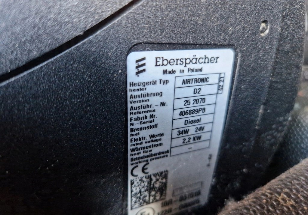 WEBASTO OGRZEWANIE POSTOJOWE FORD F-MAX 500 EBERSPACHER AIRTRONIC D2 24V 406889PB 252070 - Отопление/ Вентилация: снимка 2 WEBASTO OGRZEWANIE POSTOJOWE FORD F-MAX 500 EBERSPACHER AIRTRONIC D2 24V 406889PB 252070 - Отопление/ Вентилация: снимка 2