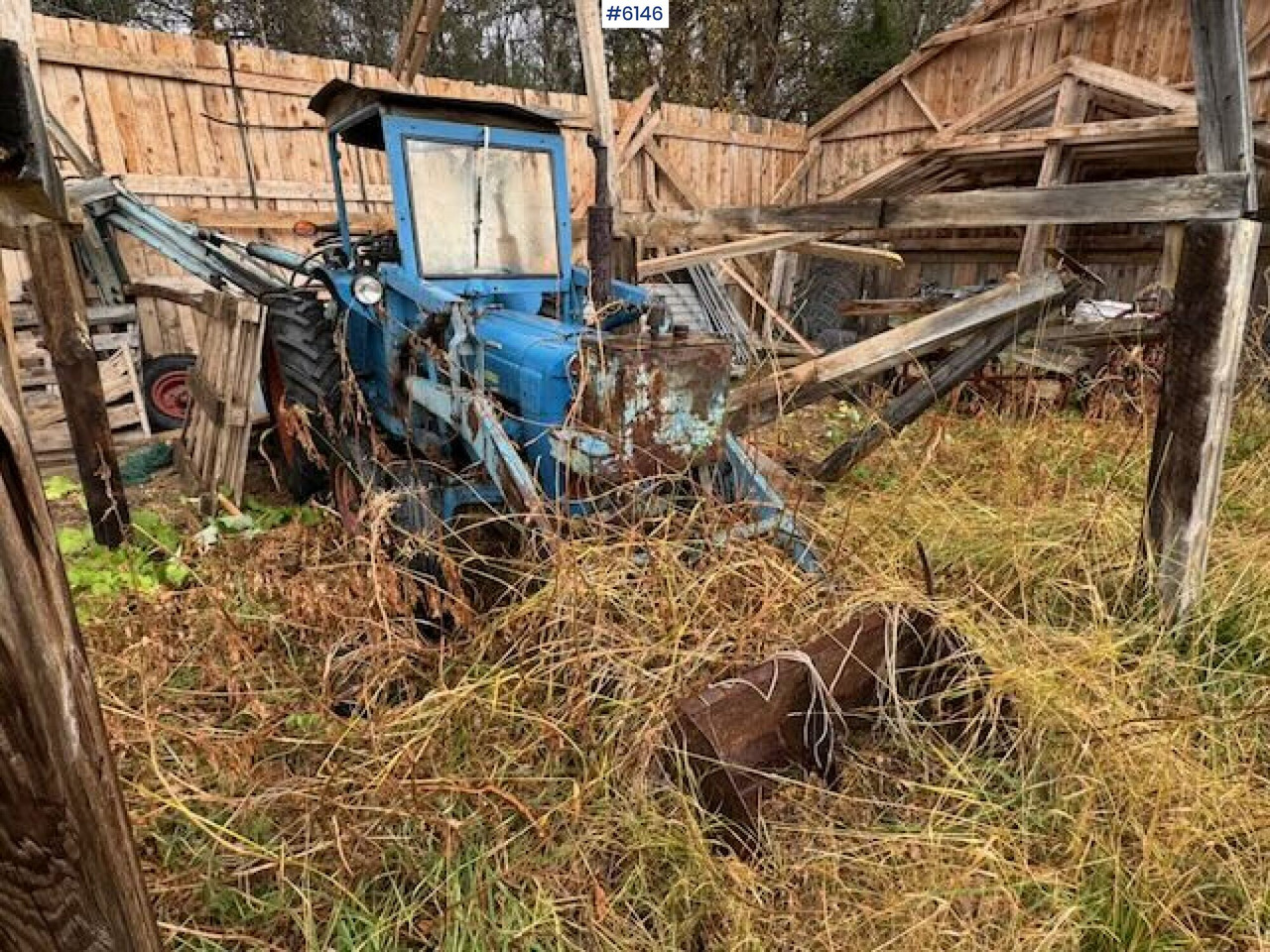 1962 Fordson Dexta with Hamjern backhoe attachment - Трактор: снимка 4 1962 Fordson Dexta with Hamjern backhoe attachment - Трактор: снимка 4