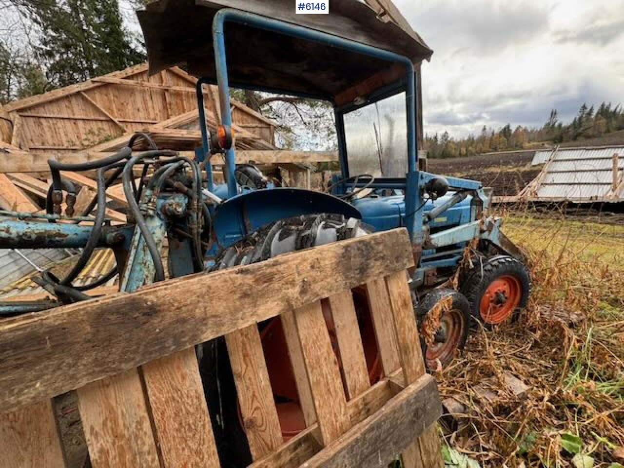 Трактор 1962 Fordson Dexta with Hamjern backhoe attachment: снимка 7