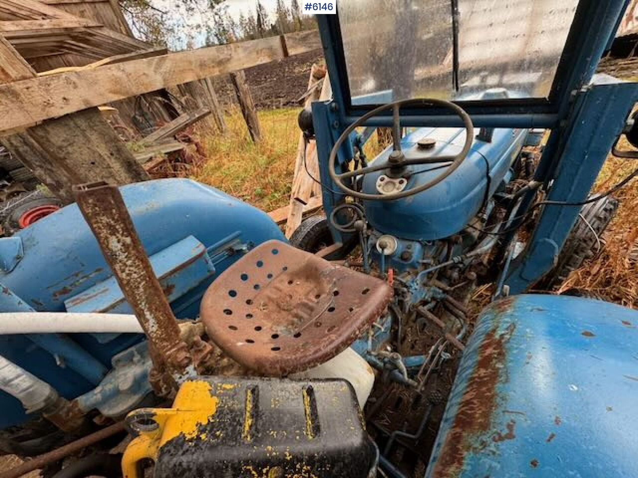 Трактор 1962 Fordson Dexta with Hamjern backhoe attachment: снимка 17