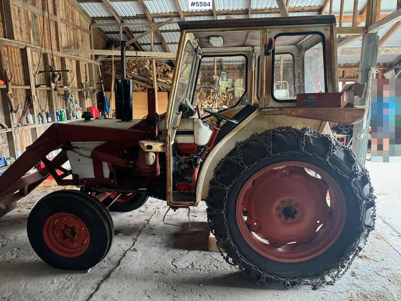 1974 David Brown 885 w/ loaders and chain. - Трактор: снимка 4 1974 David Brown 885 w/ loaders and chain. - Трактор: снимка 4