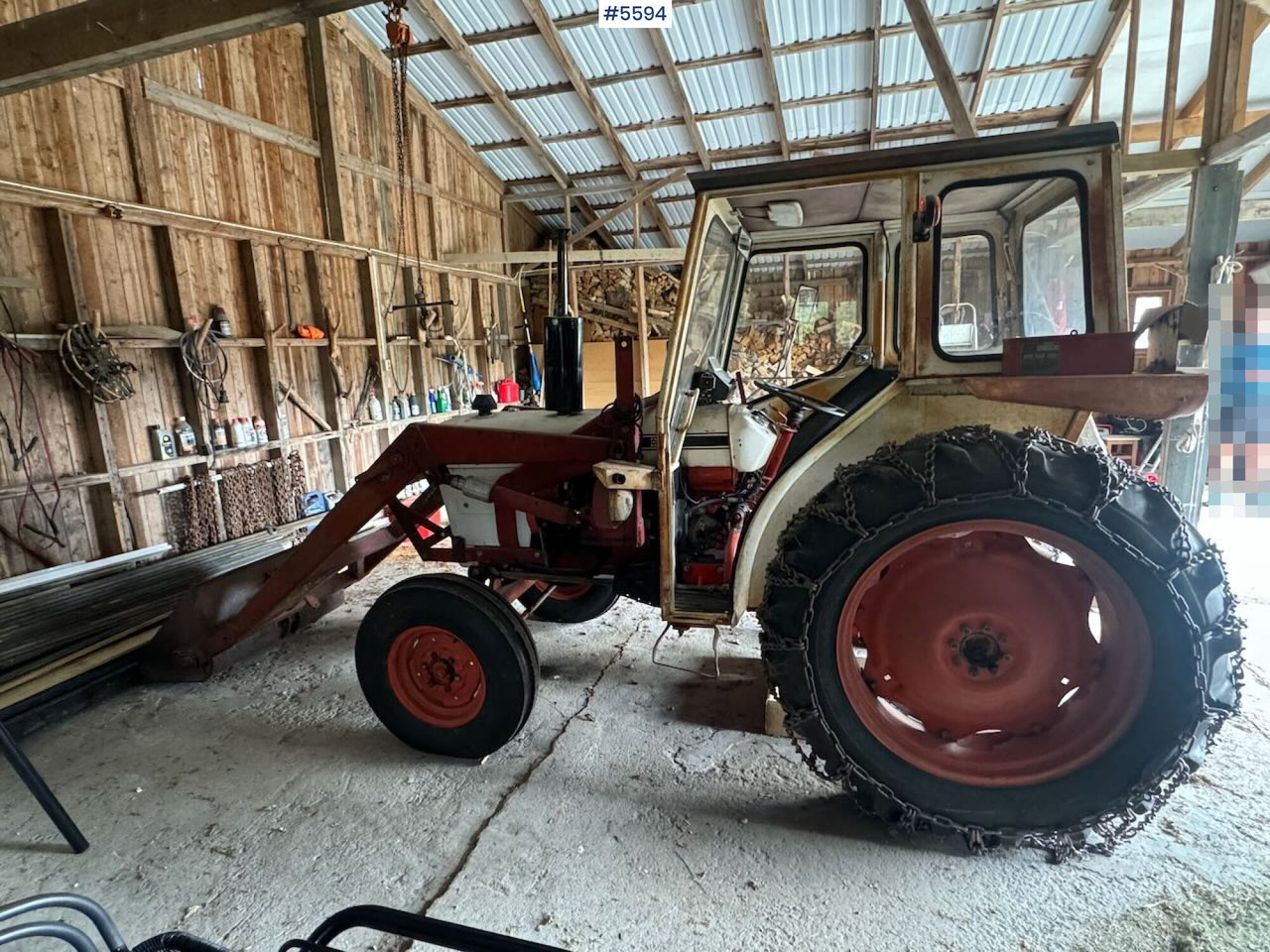 1974 David Brown 885 w/ loaders and chain. - Трактор: снимка 5 1974 David Brown 885 w/ loaders and chain. - Трактор: снимка 5