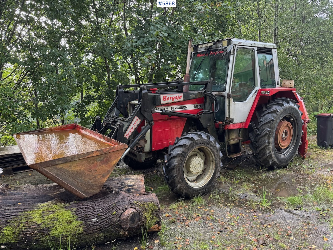 1983 Massey Ferguson 690 with front loader - Трактор: снимка 1 1983 Massey Ferguson 690 with front loader - Трактор: снимка 1